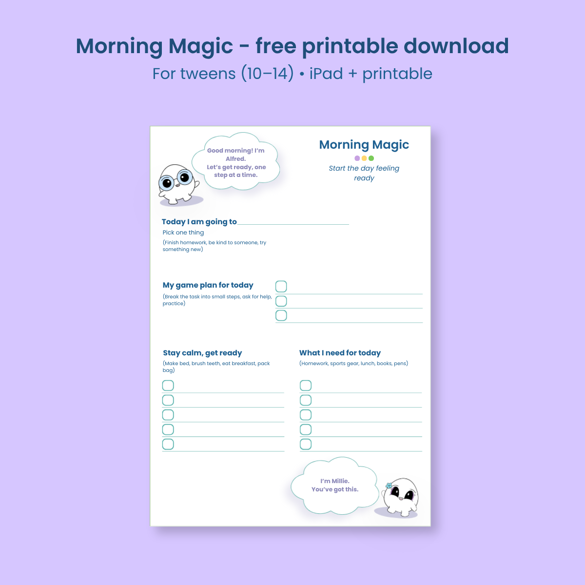 Morning Magic - free printable download