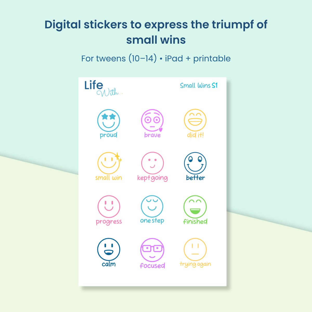 Mood Stickers — Small Wins S1 - Digital Download