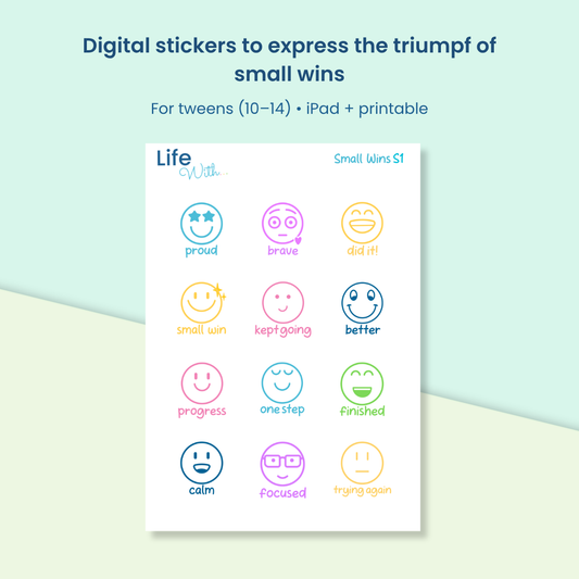 Mood Stickers — Small Wins S1 - Digital Download