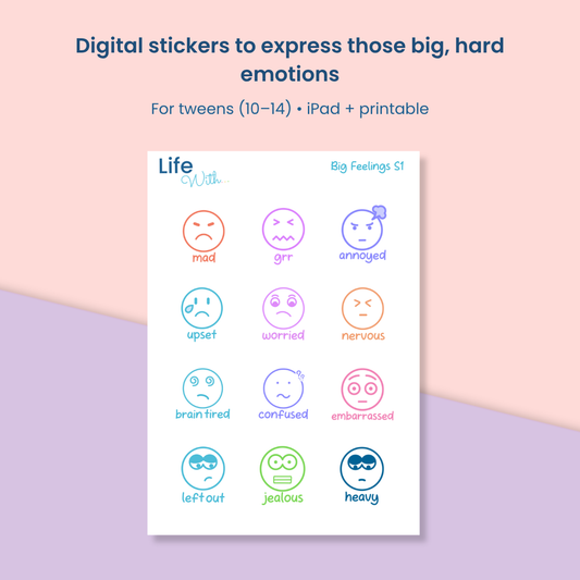 Mood Stickers — Big Feelings S1 - Digital Download