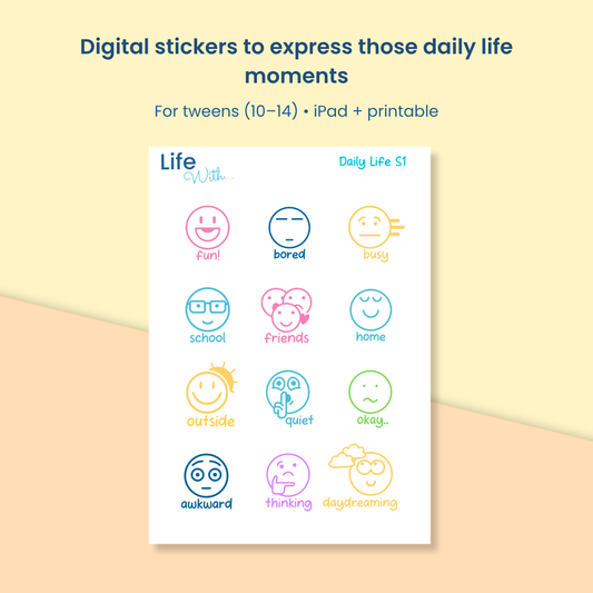 Mood Stickers — Daily Life S1 - Digital Download