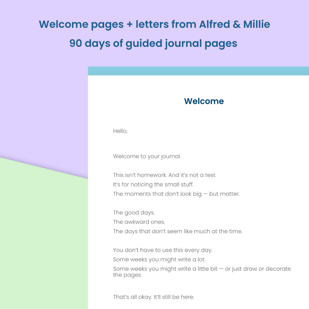 Alfred & Millie Digital Journal